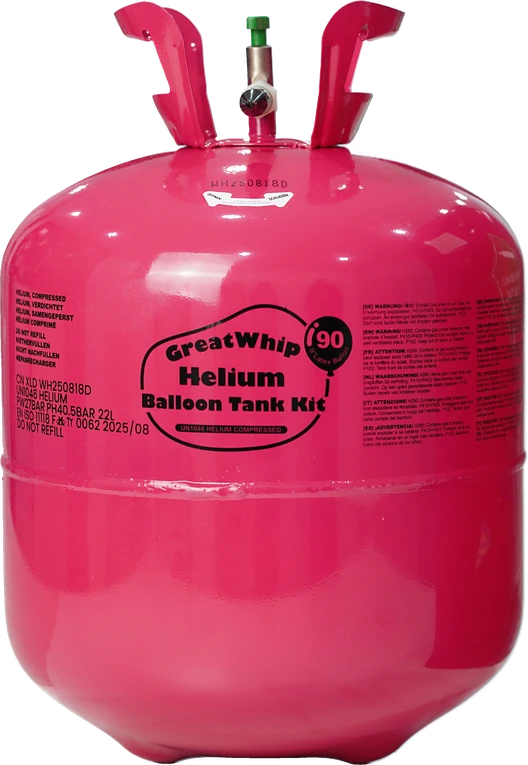 22 L GreatWhip helium tank