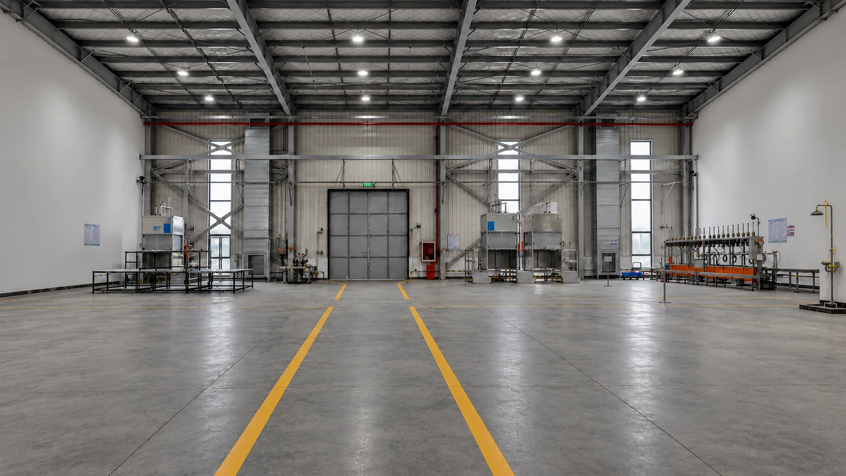Overview of the Lesoo factory workshop