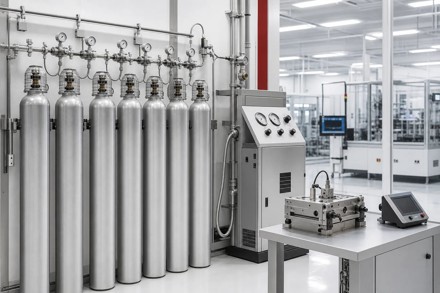 Industrial gas application environment used to illustrate CO2 supply decisions